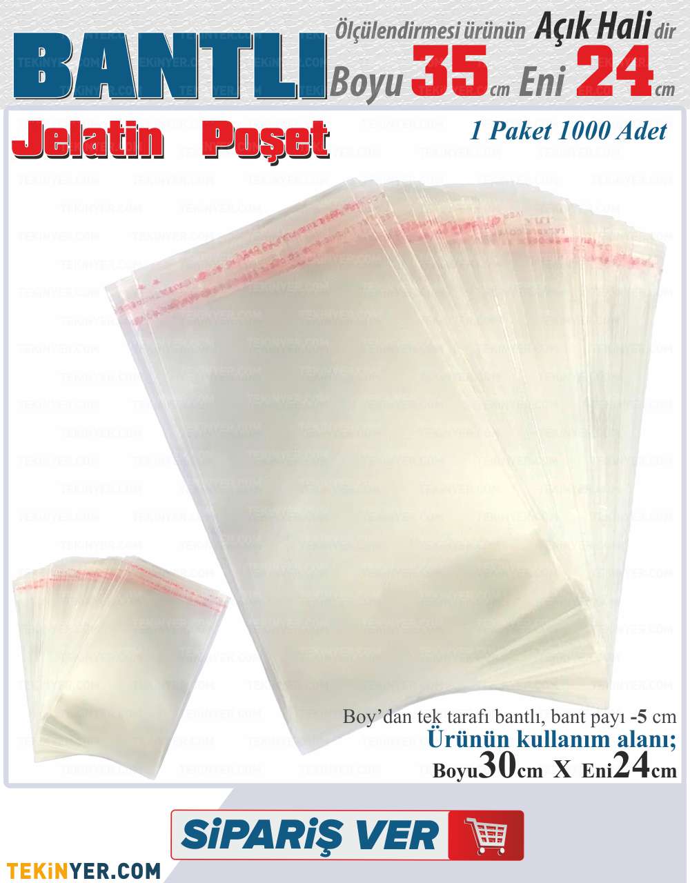 24x35 Bantlı Jelatin