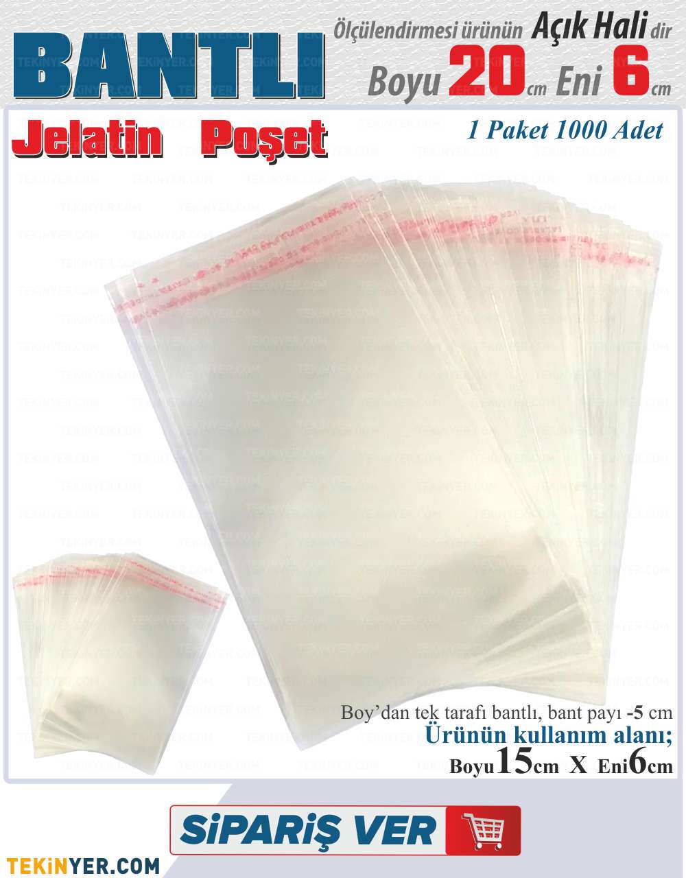 6x20 Bantlı Jelatin